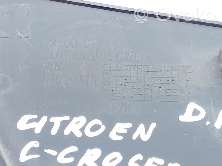 Citroen C-Crosser Grille inférieure de pare-chocs avant 6402A116