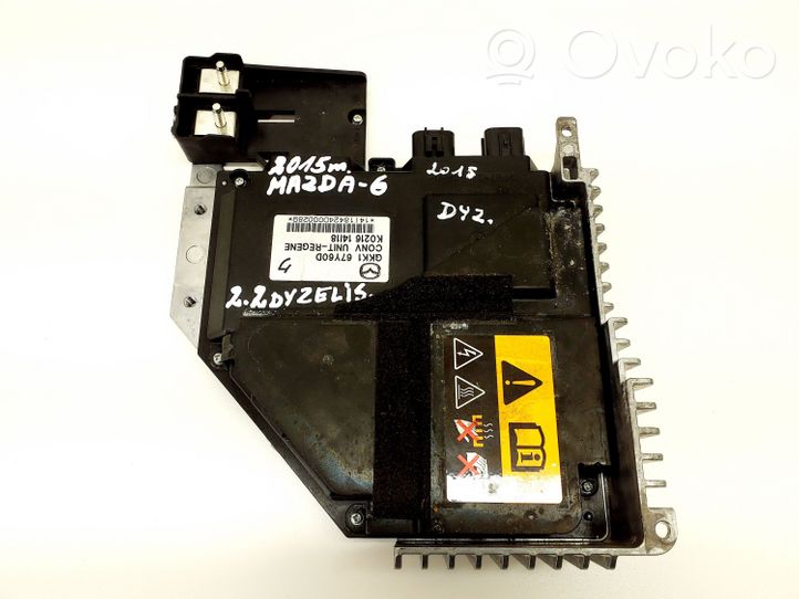 Mazda 6 Unité de commande, module ECU de moteur GKK167Y60D