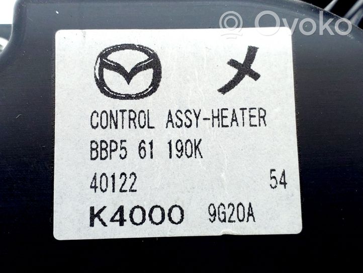 Mazda 3 II Sisätuulettimen ohjauskytkin BBP561190K