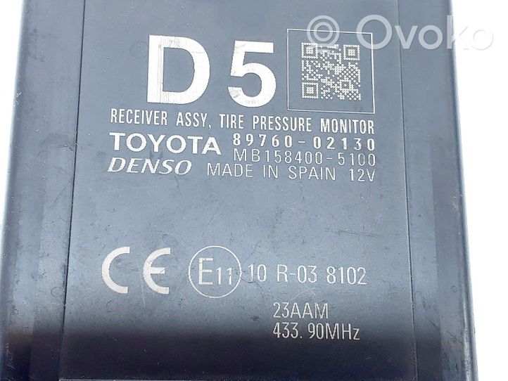 Toyota Auris E180 Module de pression des pneus 8976002130