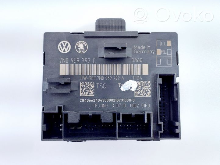 Volkswagen Sharan Oven ohjainlaite/moduuli 7N0959792C