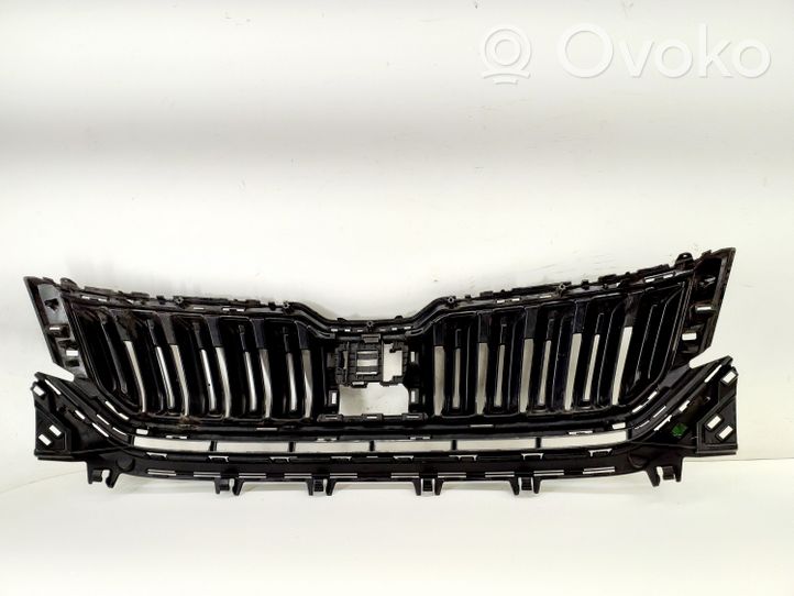 Skoda Kodiaq Grille calandre supérieure de pare-chocs avant 565853663E