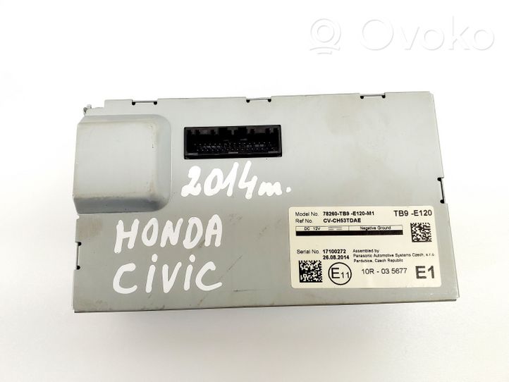 Honda Civic IX Écran d'affichage supérieur 78260TB9E120M1