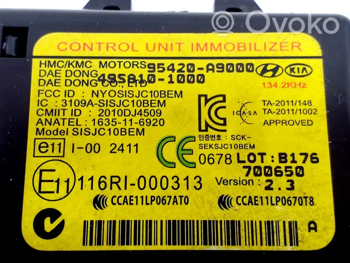 KIA Sportage Lettore di codici immobilizzatore (antenna) 95420A9000