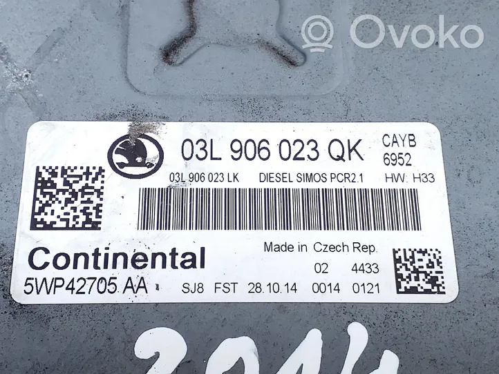 Skoda Rapid (NH) Calculateur moteur ECU 03L906023QK