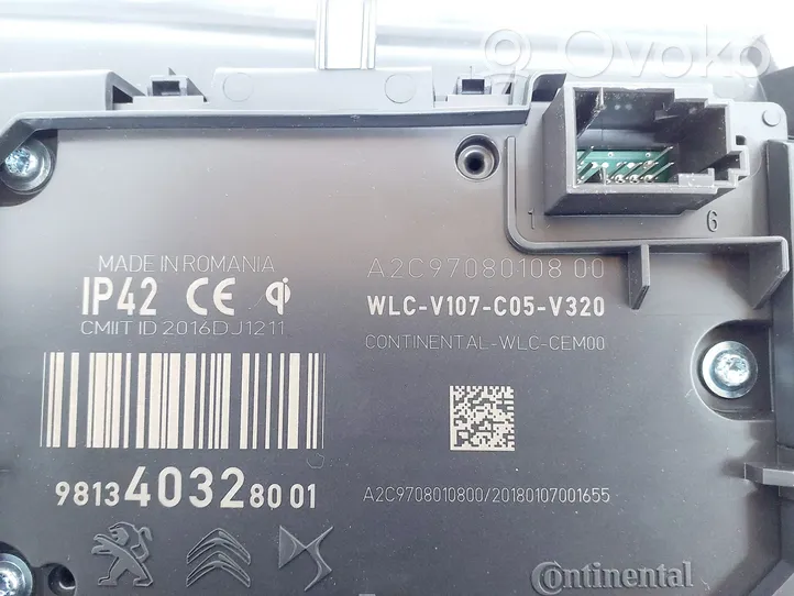 Peugeot 5008 Module de charge sans fil 9813403280