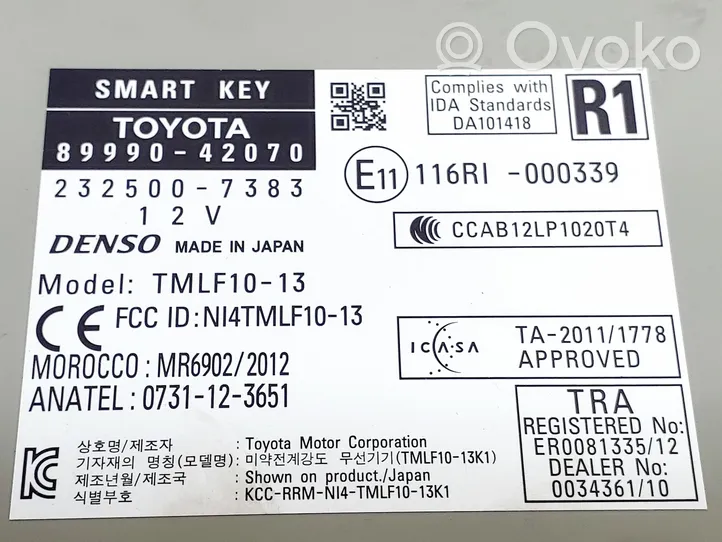Toyota RAV 4 (XA40) Altri dispositivi 8999042070