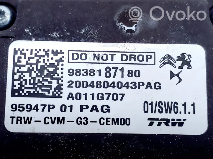 Peugeot 208 Kamera zderzaka przedniego 9838187180