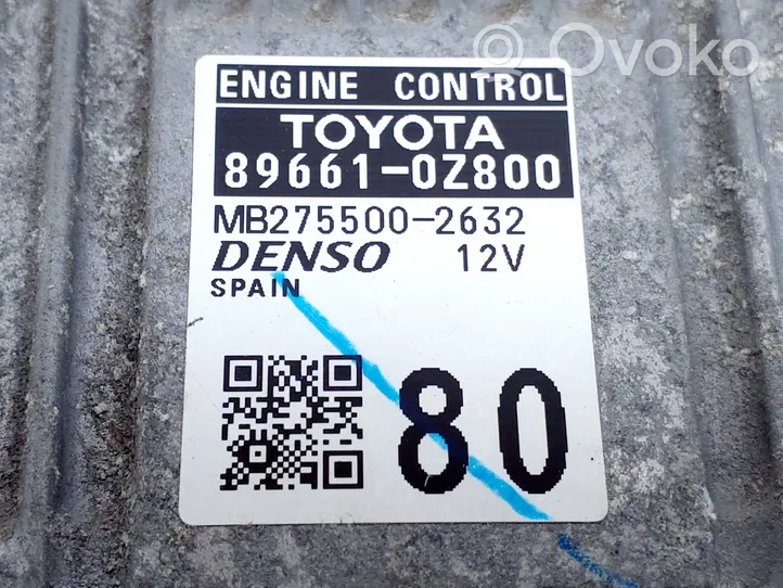 Toyota Auris E180 Moottorin ohjainlaite/moduuli 896610Z800