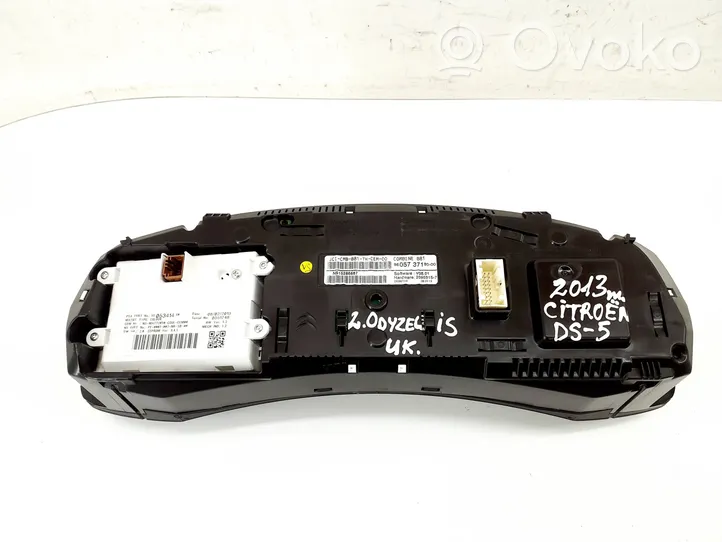 Citroen DS5 Compteur de vitesse tableau de bord 9805737180