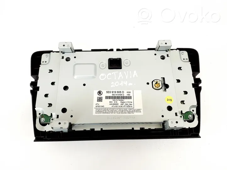 Skoda Octavia Mk3 (5E) Panel / Radioodtwarzacz CD/DVD/GPS 5E0919605D