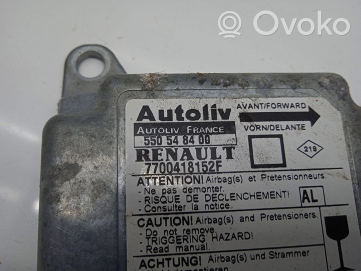 Renault Megane I Module de contrôle airbag 550548400