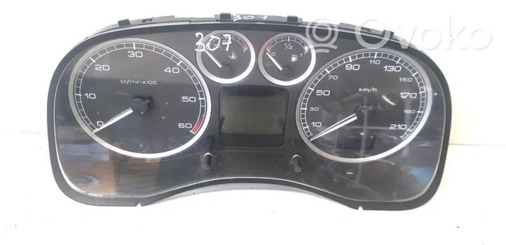 Peugeot 307 Compteur de vitesse tableau de bord P9636708880