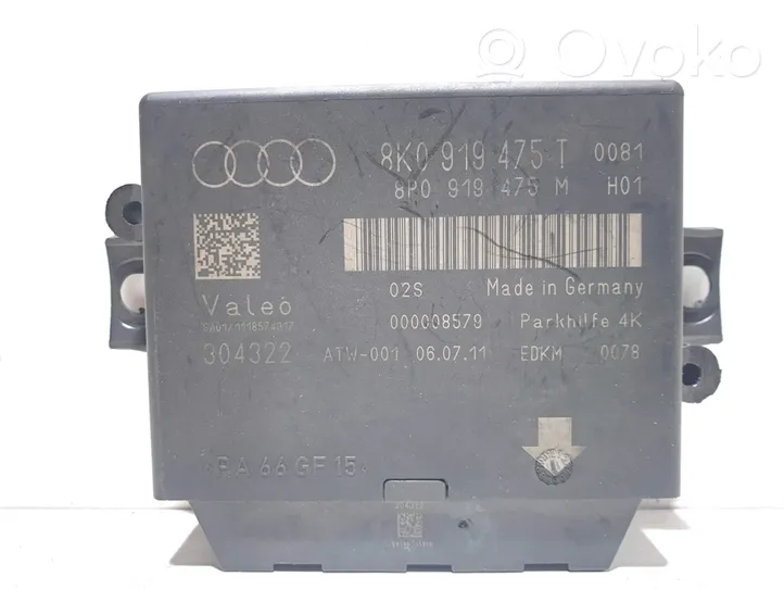 Audi Q5 SQ5 Pysäköintitutkan (PCD) ohjainlaite/moduuli 8K0919475T