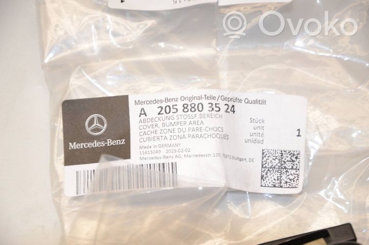 Mercedes-Benz C W205 Rivestimento del pannello parte angolare del paraurti posteriore A2058803524