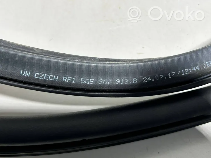 Volkswagen Golf VII Rear door rubber seal (on body) 5GE867913B