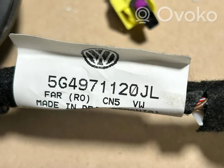 Volkswagen Golf VII Front door wiring loom 5G4971120JL