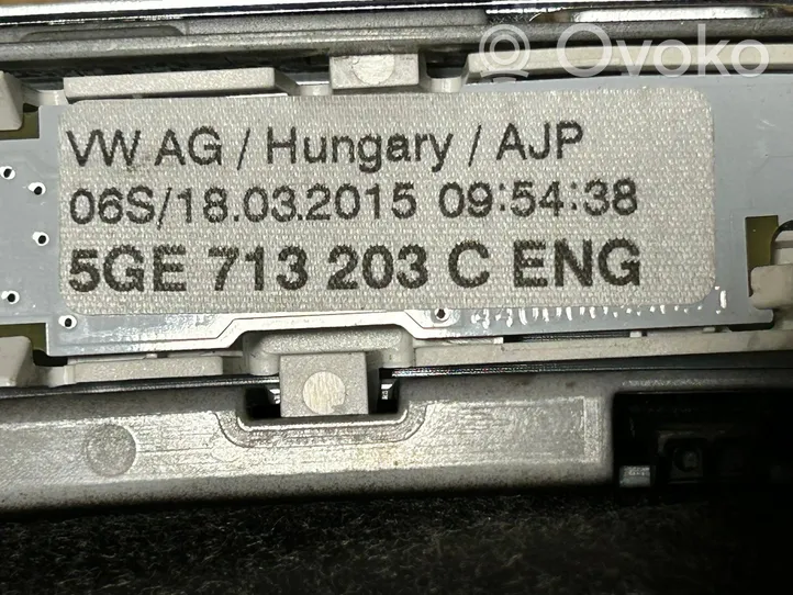 Volkswagen Golf VII Drążek / Pokrętło zmiany biegów 5GE713203C