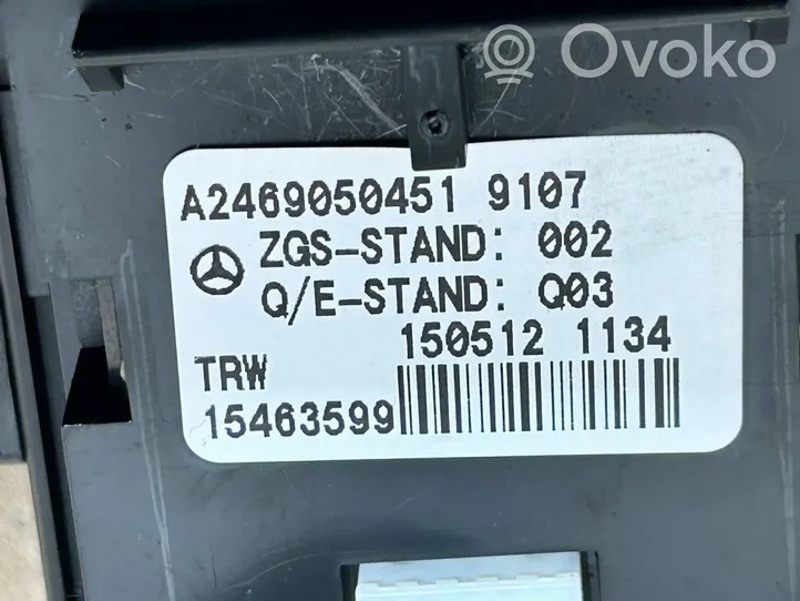 Mercedes-Benz B W246 W242 Interruptor del freno de mano/estacionamiento A2469050451