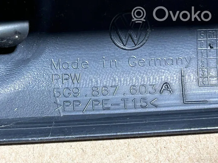 Volkswagen Golf VII Tailgate/trunk upper cover trim 5G9867603A