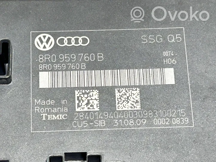 Audi A5 8T 8F Module de commande de siège 8R0959760B