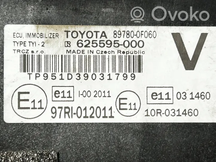 Toyota Verso Ajonestolaitteen ohjainlaite/moduuli 897800F060