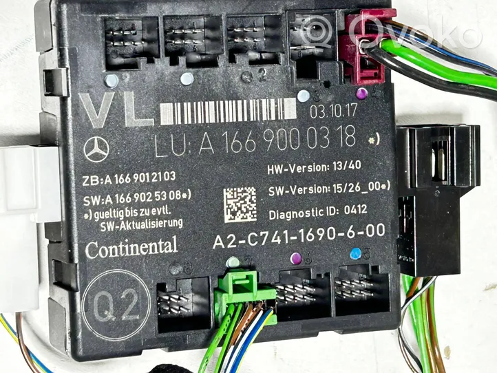 Mercedes-Benz GLA W156 Oven ohjainlaite/moduuli A1669000318