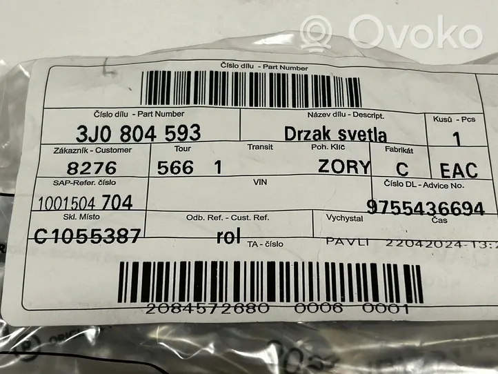 Skoda Octavia Mk4 Soporte de montaje de faro delantero/faro principal 3J0804593