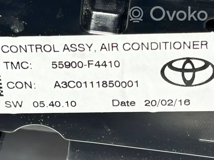 Toyota C-HR Oro kondicionieriaus/ klimato/ pečiuko valdymo blokas (salone) 55900F4410