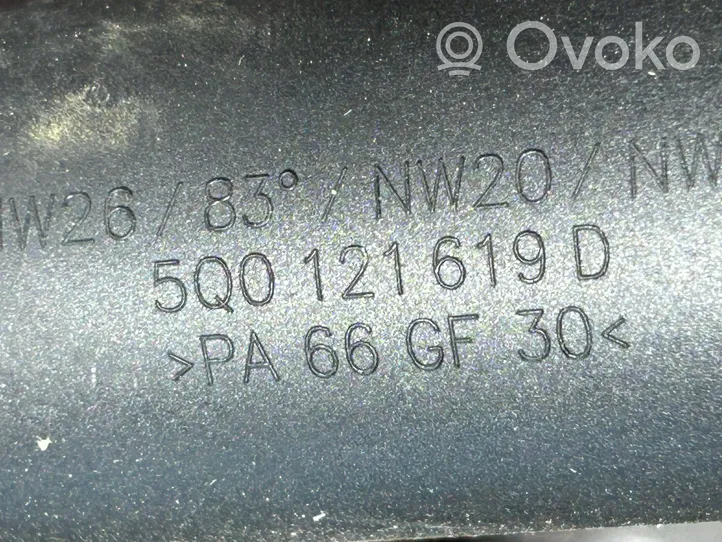 Volkswagen Golf VII Variklio aušinimo vamzdelis (-ai)/ žarna (-os) 5Q0121619D
