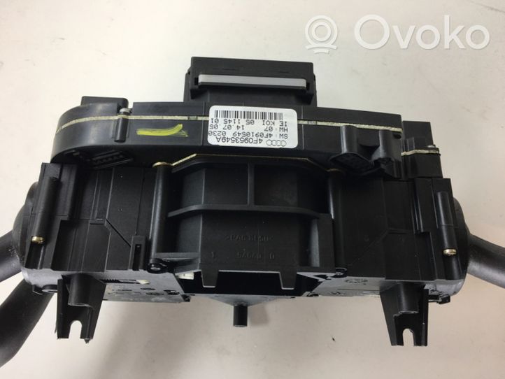 Audi A6 Allroad C6 Interruptor/palanca de limpiador de luz de giro 4E0953521