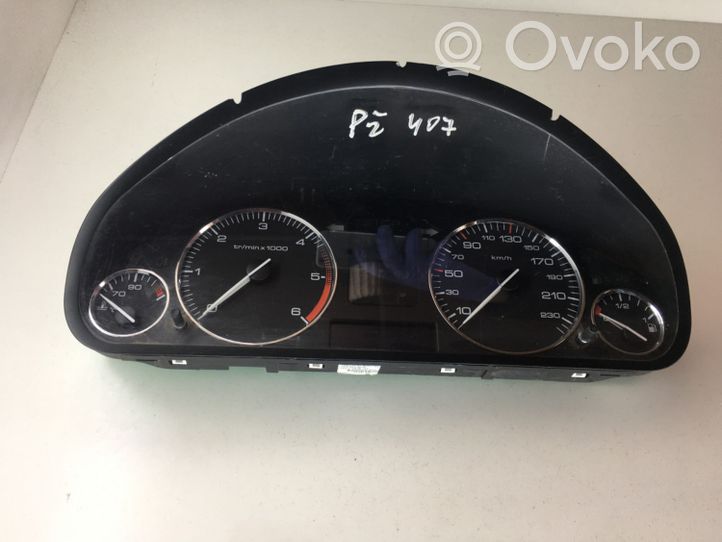 Peugeot 407 Compteur de vitesse tableau de bord 89661232