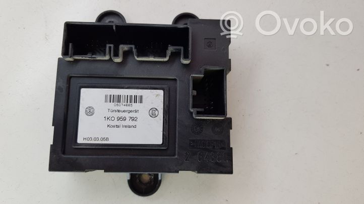 Skoda Octavia Mk2 (1Z) Centralina/modulo chiusura centralizzata portiere 1K0959792