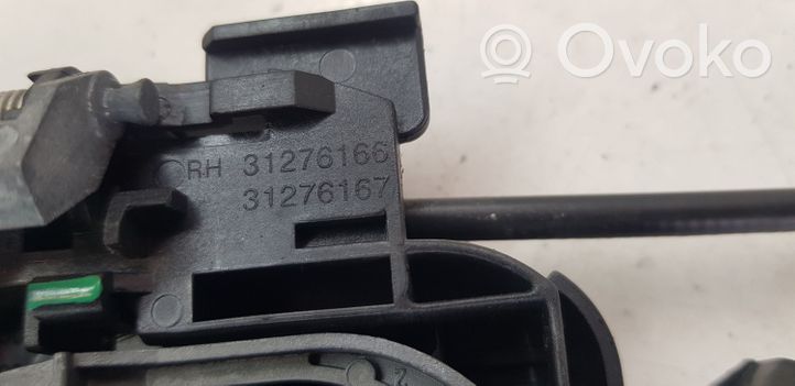 Volvo V40 Support extérieur, poignée de porte arrière 31276166