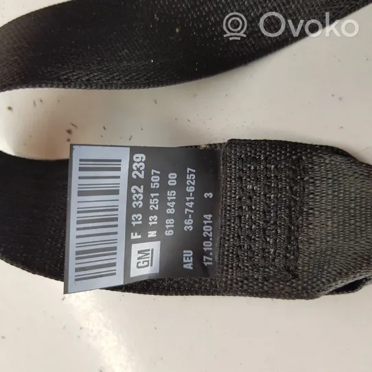 Opel Zafira C Rear seatbelt 13251507