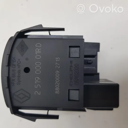 Renault Captur Headlight level height control switch 251900001RD