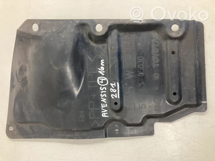 Toyota Avensis T270 Protector/cubierta de la carrocería inferior delantera 5144305030