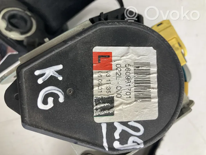 Volkswagen Touareg I Pas bezpieczeństwa fotela tylnego 560981701