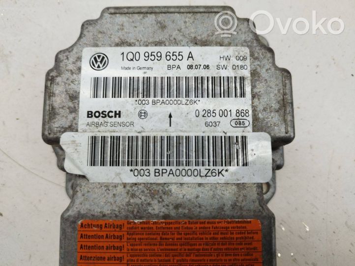 Volkswagen Eos Module de contrôle airbag 1Q0959655A