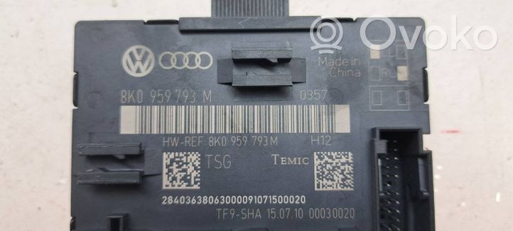 Audi Q5 SQ5 Oven keskuslukituksen ohjausyksikön moduuli 8K0959793M