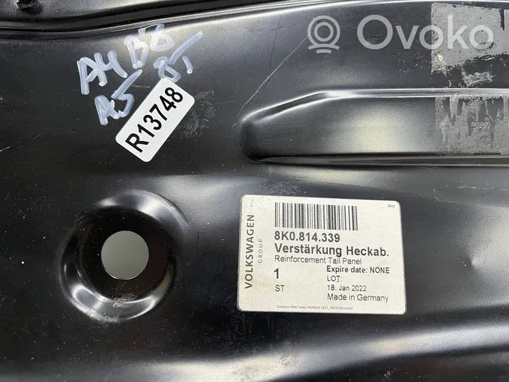 Audi A5 8T 8F Poutre de soutien de pare-chocs arrière 8k0814339