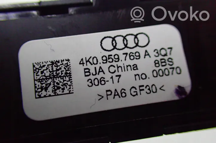Audi A7 S7 4K8 Interruptor de memoria del asiento 4K0959769A