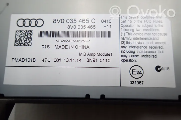 Audi RS3 Äänentoistojärjestelmäsarja 8V0035465C