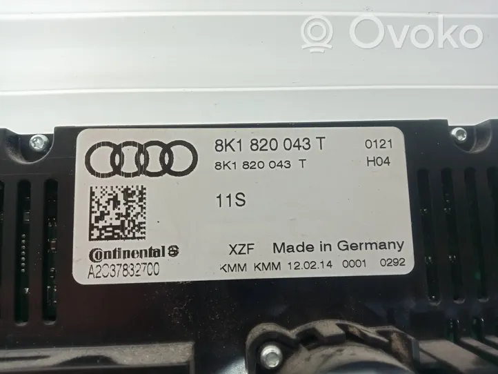 Audi A5 Sportback 8TA Centralina del climatizzatore 8K1820043T