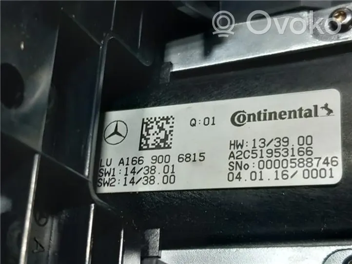 Mercedes-Benz GLE (W166 - C292) Interrupteur / bouton multifonctionnel A1669006514