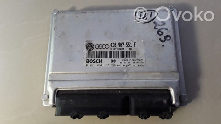 Audi A6 S6 C5 4B Calculateur moteur ECU 0261204687