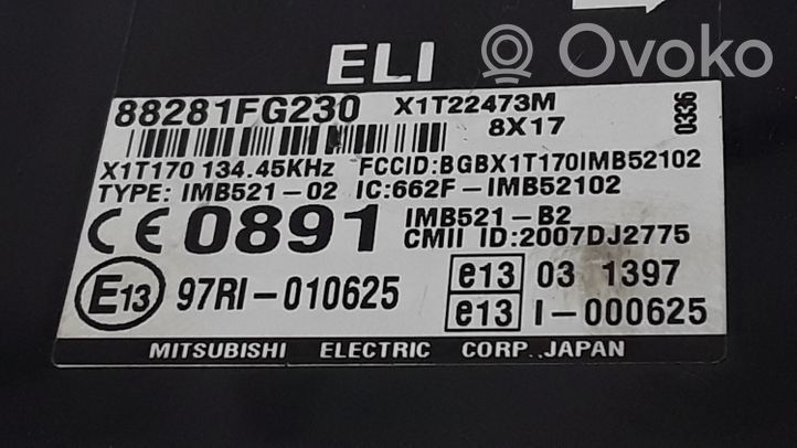 Subaru Impreza III Modulo comfort/convenienza 88281FG230