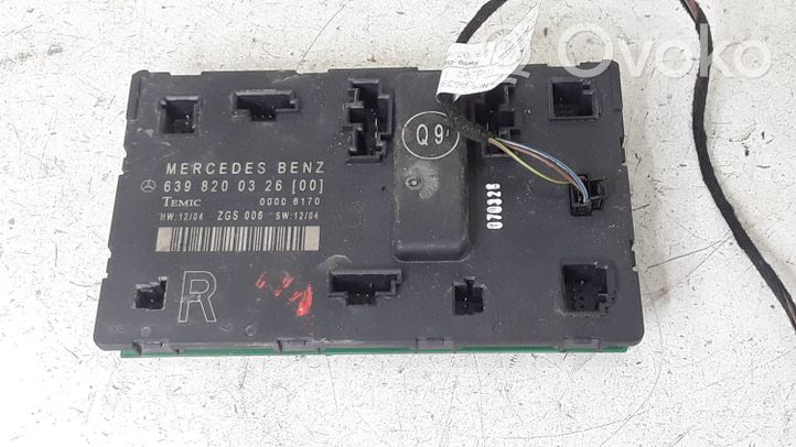 Mercedes-Benz Vito Viano W639 Durų elektronikos valdymo blokas 6398200326