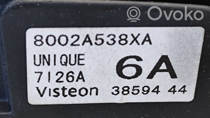 Citroen C-Crosser Unità principale autoradio/CD/DVD/GPS 8002A538XA