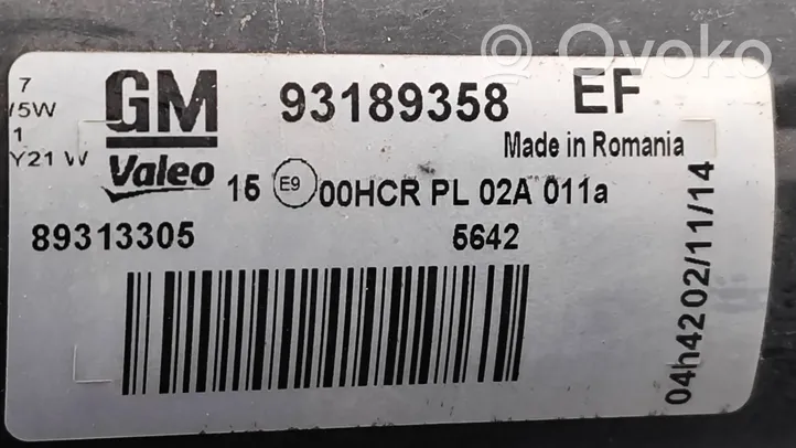 Opel Corsa D Etu-/Ajovalo 93189358
